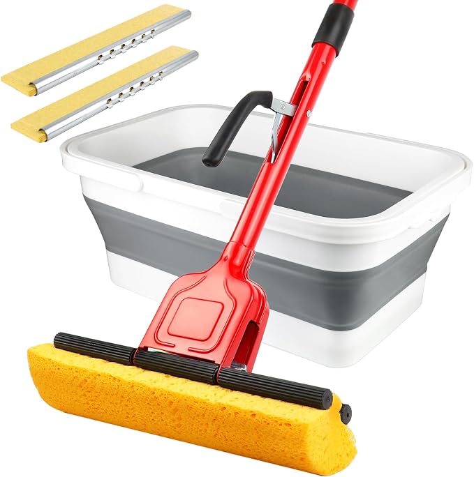 Compressed Cellulose Sponge Mop by LILAC
