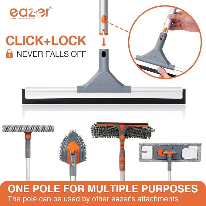 Eazer Floor Squeegee Broom: Heavy Duty Scrubber - Image 6