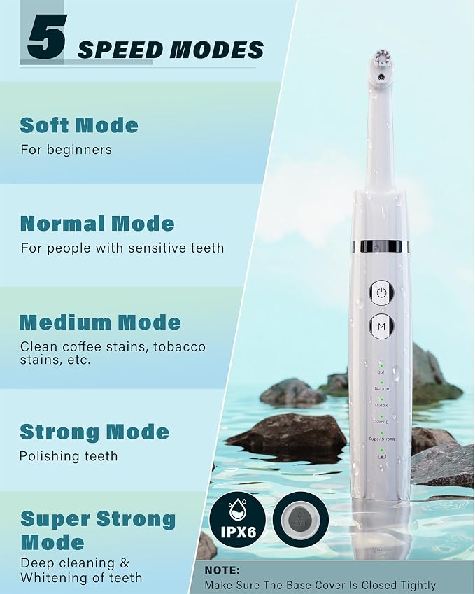 Tooth Polisher, Rechargeable Tooth Whitening Kit - Image 4