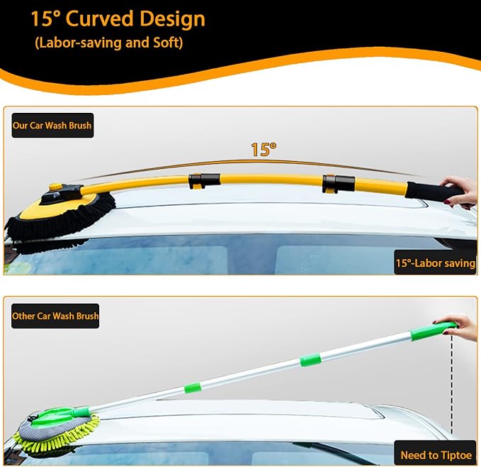 15° Curved Car Cleaning Brush - Image 2