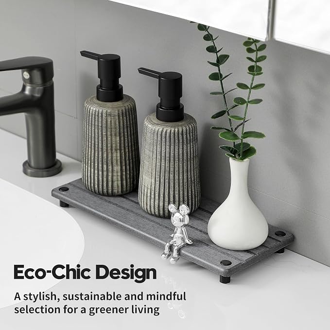 Instant Dry Sink Caddy Kitchen Sink Organizer, Quick Drying Stone Tray - Image 5