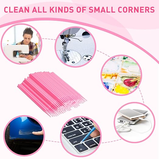 Sewing Machine Cleaning Swabs Micro Applicator Brushes Disposable Clean Brushes - Image 4