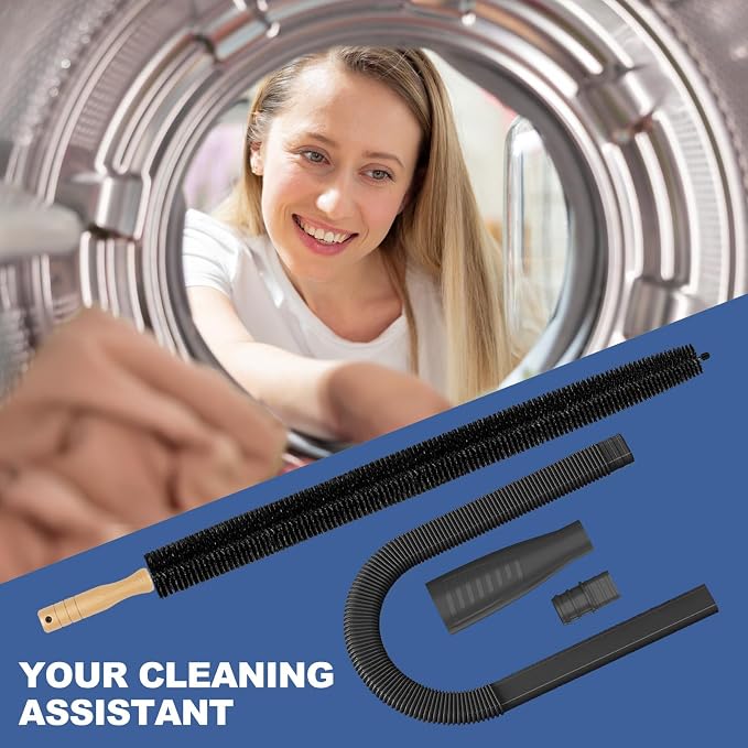 Sealegend 2 Pieces Dryer Vent Cleaner Kit, Dryer Lint Vacuum Attachment and - Image 7