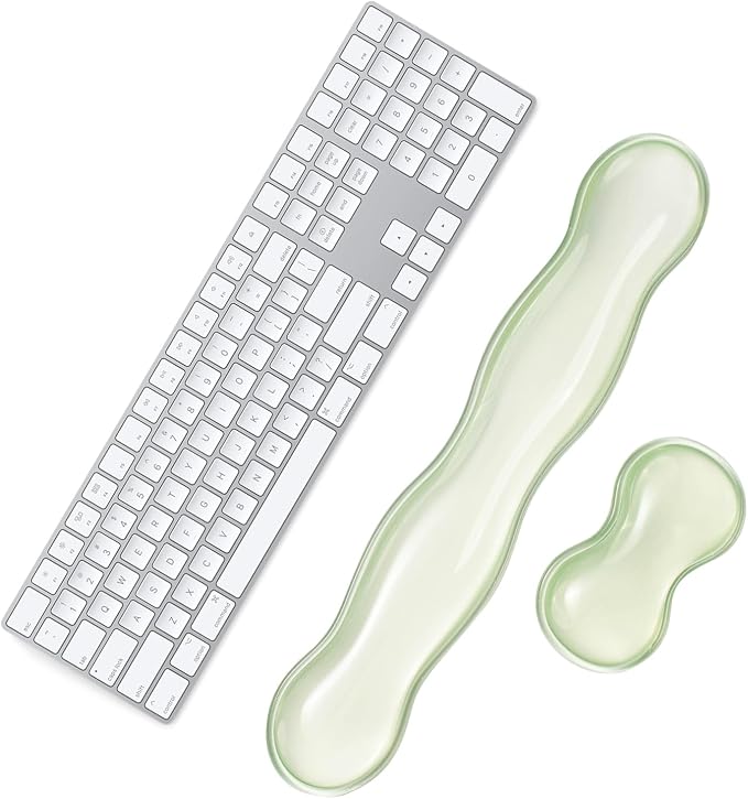 Ergonomic Gel Keyboard and Mouse Wrist Rest Set – 17.12inch Longer Wrist Rest by Sumgsn