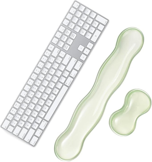 Ergonomic Gel Keyboard and Mouse Wrist Rest Set – 17.12inch Longer Wrist Rest by Sumgsn