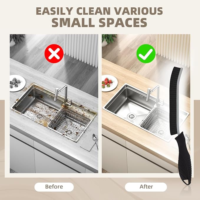 SXhyf Hard Bristle Crevice Cleaning Brush - Image 3