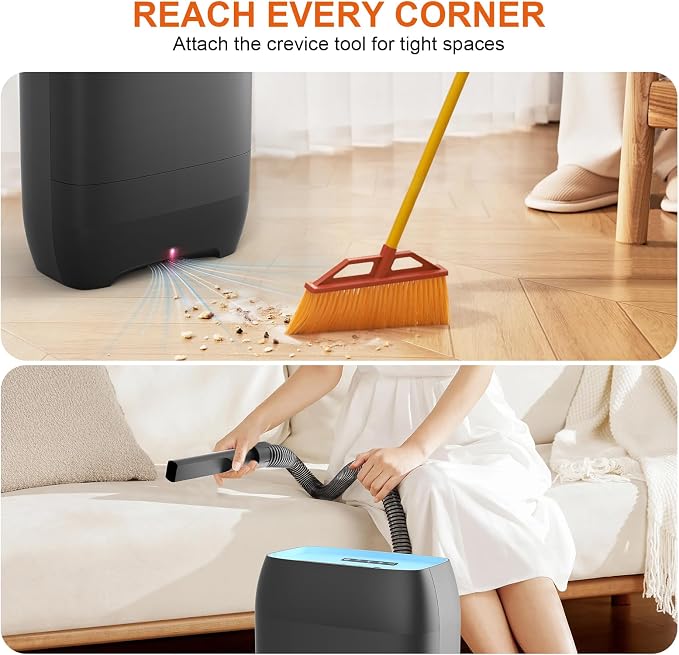 Touchless Automatic Vacuum Dustpan, Bagged Canister Vacuum - Image 4