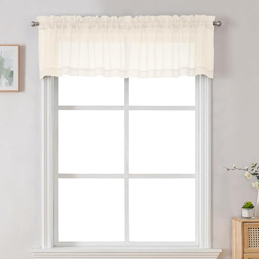 Chyhomenyc Sheer Cream Valances by Chyhomenyc