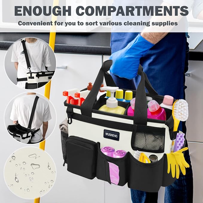 Wearable Cleaning Caddy Bag, Cleaning Supply Tote - Image 5