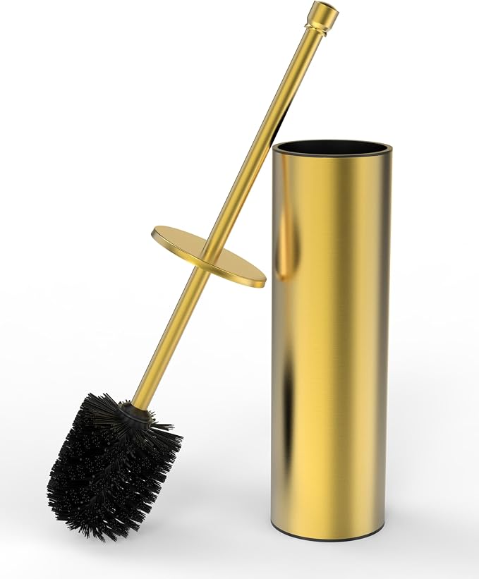 Toilet Brush and Holder Set, Toilet Bowl Brush by WZKALY