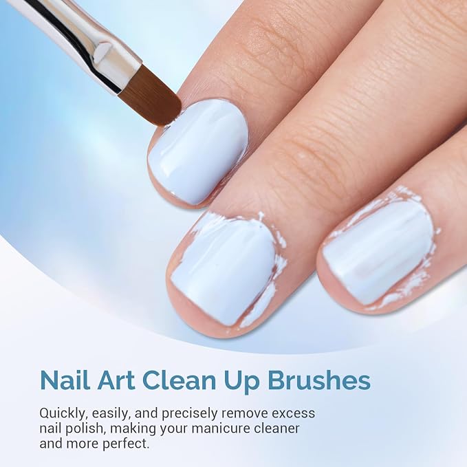 AIRSEE Nail Art Clean Up Brushes, Painting Brushes, Art Design DIY Tools - Image 2