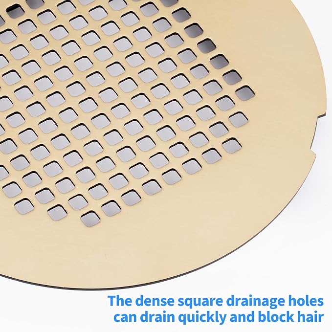 Shower Drain Cover, Shower Drain Hair Catcher Snap-in Replacement Strainer - Image 3