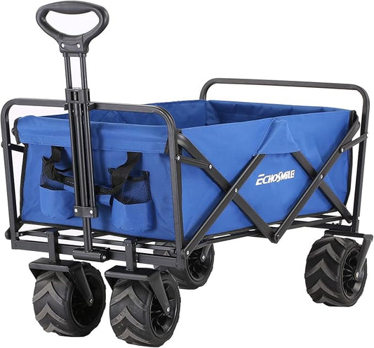 EchoSmile Heavy Duty 350 Lbs Capacity Collapsible Wagon, Outdoor Folding by EchoSmile