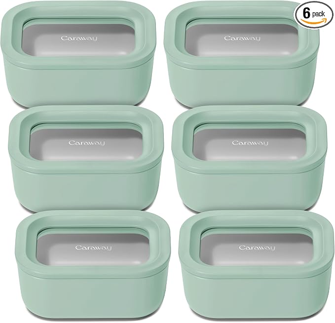 Caraway 6pc Glass Food Storage Set by Caraway