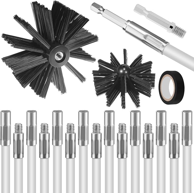 BESPORTBLE 1 Set Chimney Cleaning Brush Kit by BESPORTBLE