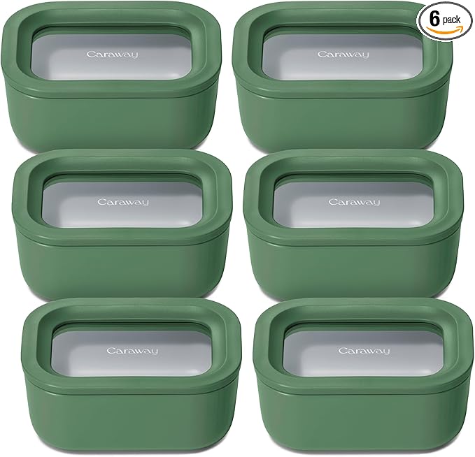 Caraway 6pc Glass Food Storage Set by Caraway