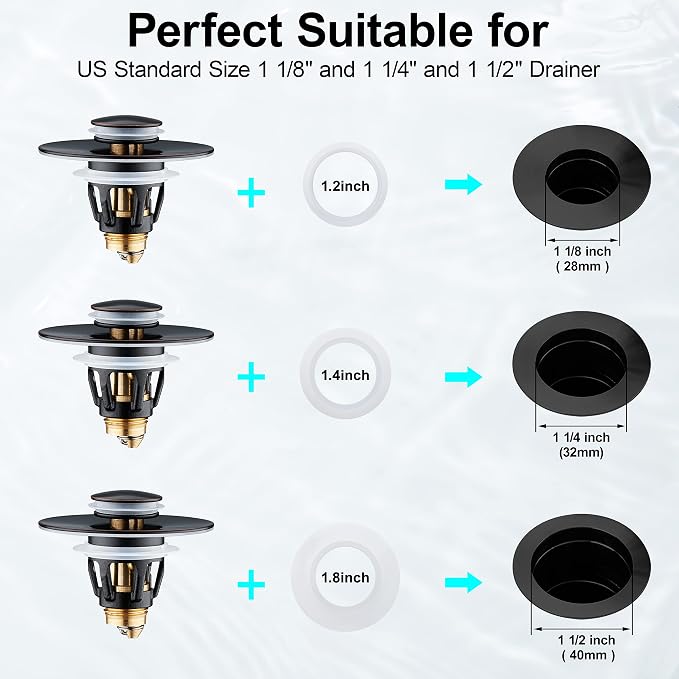 Universal Bathroom Sink Stopper - Image 2