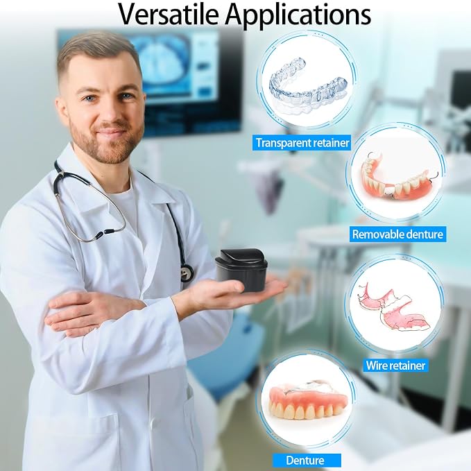 Denture Bath Case Retainer Cleaner Case - Image 7