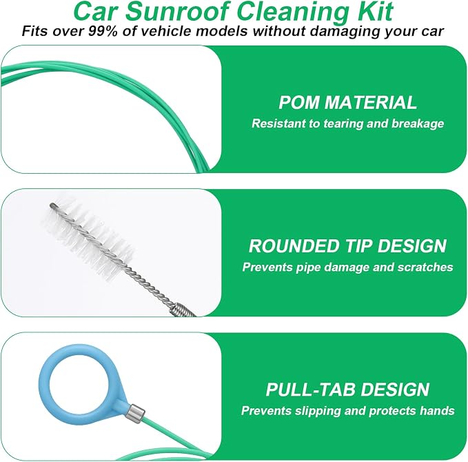 XANGNIER Upgraded Auto Sunroof Drain Cleaning Tool, 118in Extra Long Flexible - Image 6
