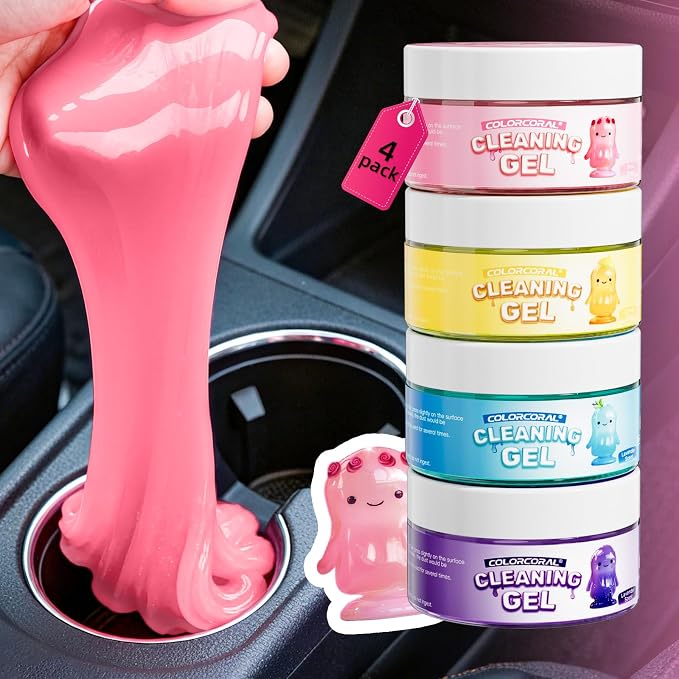 ColorCoral Car Cleaning Gel Reusable 5Pack - Image 2