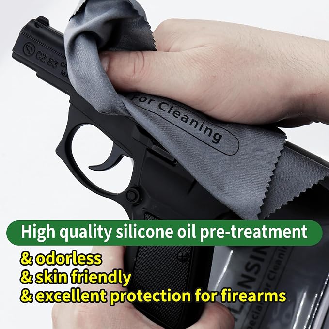 Silicon Gun Cloth 12'' ×12'' Gun Cleaning Cloths Lint Free - Image 4