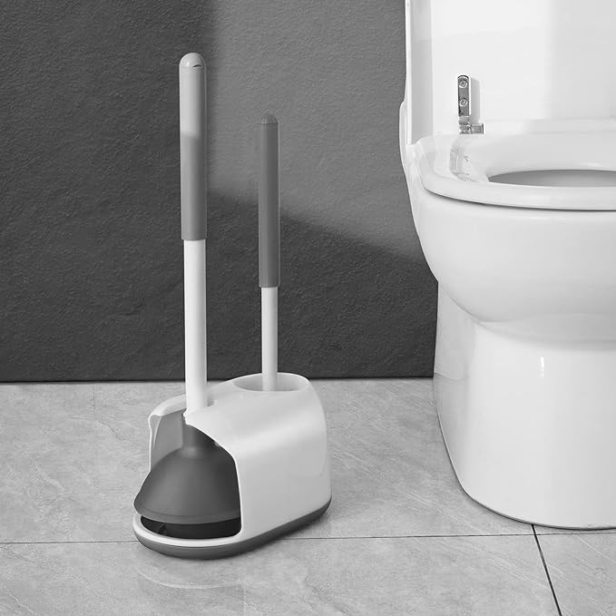 Eyliden Toilet Plunger and Brush, 2 in 1 Toilet Bowl Brush Plunger Set - Image 7