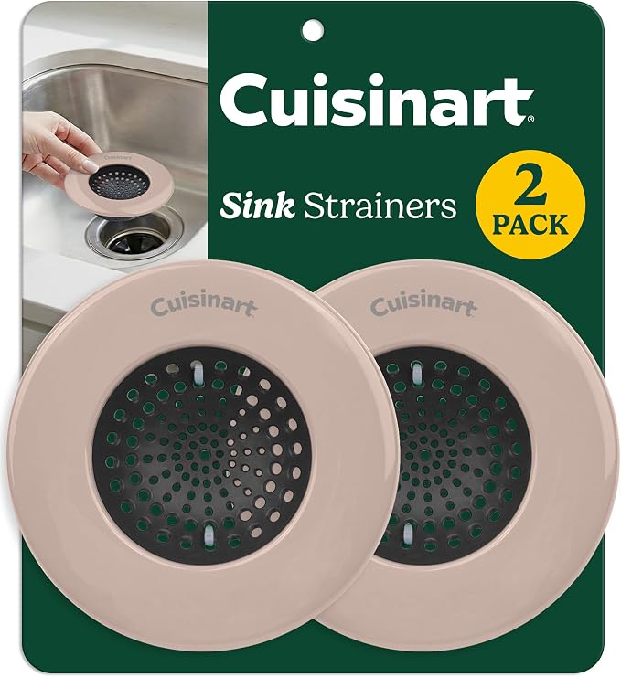 Cuisinart Sink Strainers- 2 Pack Kitchen Sink Drain Strainer & Food Catcher by BestBrands