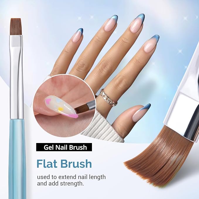 AIRSEE Nail Art Clean Up Brushes, Painting Brushes, Art Design DIY Tools - Image 6