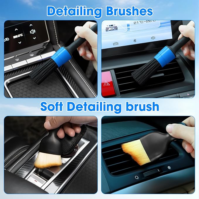 Windshield Cleaner Tool, Car Interior Cleaning Kit - Image 6