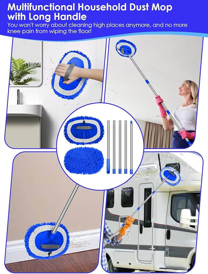 2 in 1 Lightweight Wall Cleaner Mop - Image 6