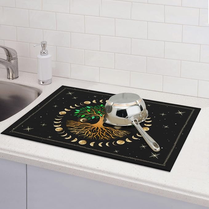 Black Microfiber Dish Drying Mat - Image 5