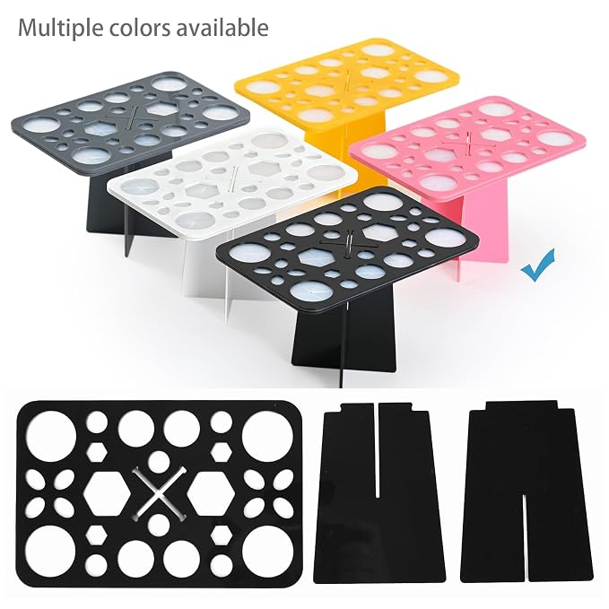 Acrylic Drying Rack for Brushes, Collapsible Stand - Image 7