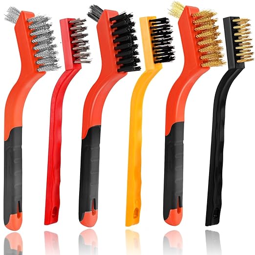 6pcs Wire Brushes for Cleaning Rust, Upgrade Wire Brush Set by Unknown