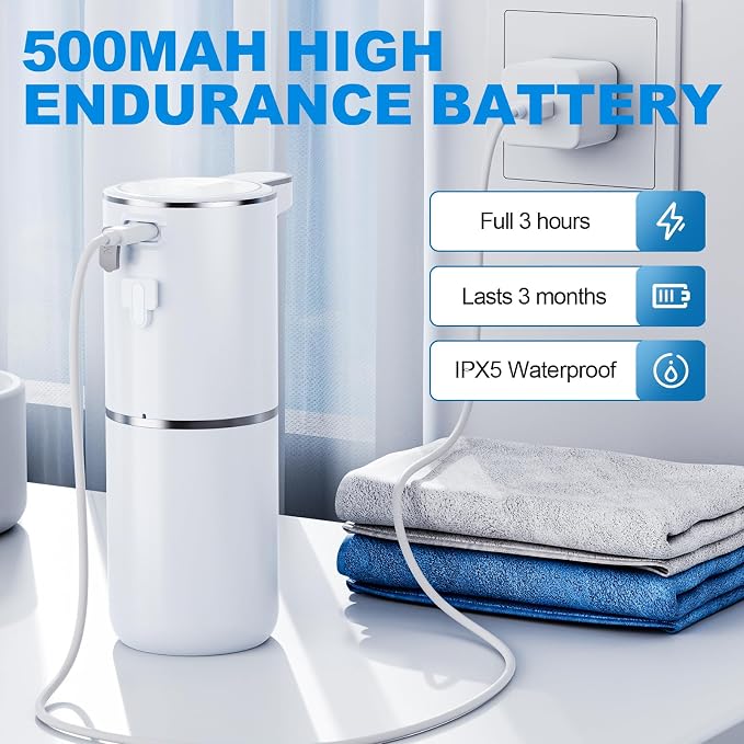 Automatic Foaming Soap Dispenser, 12.8oz/380ml Wall Mount Touchless Soap - Image 7