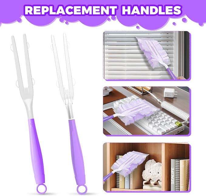 10PCS Duster Refills Folding Handles Set Compatible - Image 6