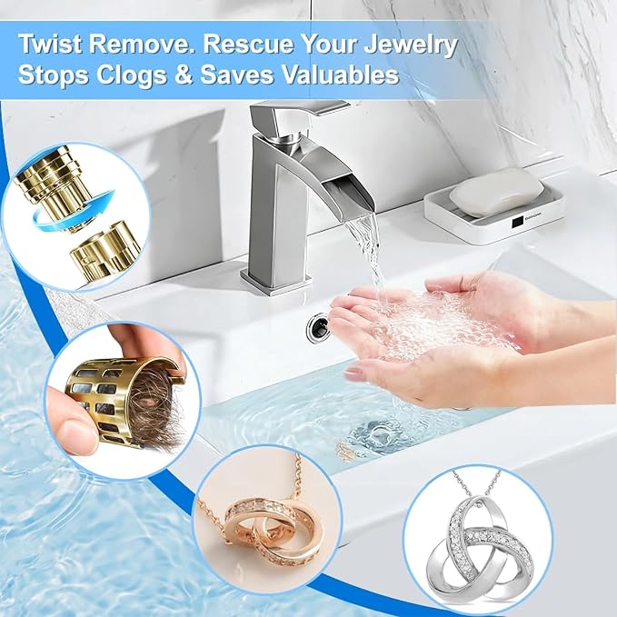 Bathroom Sink Stopper, Pop Up Drain - Image 7