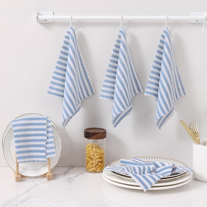 Homaxy 12 Pack Kitchen Dish Cloths, Ultra Soft and Absorbent Dish Towels - Image 7