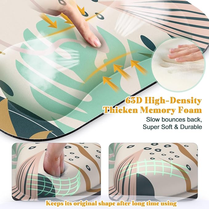 Gimars Large Smooth Superfine Fibre Memory Foam Ergonomic Mouse Pad Wrist Rest - Image 4