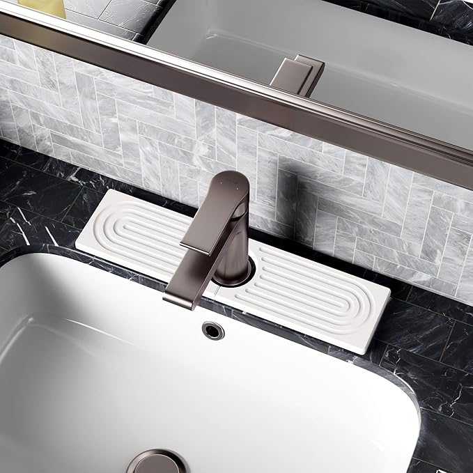 Stone Faucet Mat for Kitchen Sink, Diatomite Sink Protectors by Incenseburner