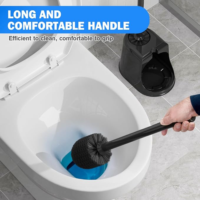 Toilet Plunger and Brush Set, Bowl Brush and Heavy Duty Toilet Brush - Image 5