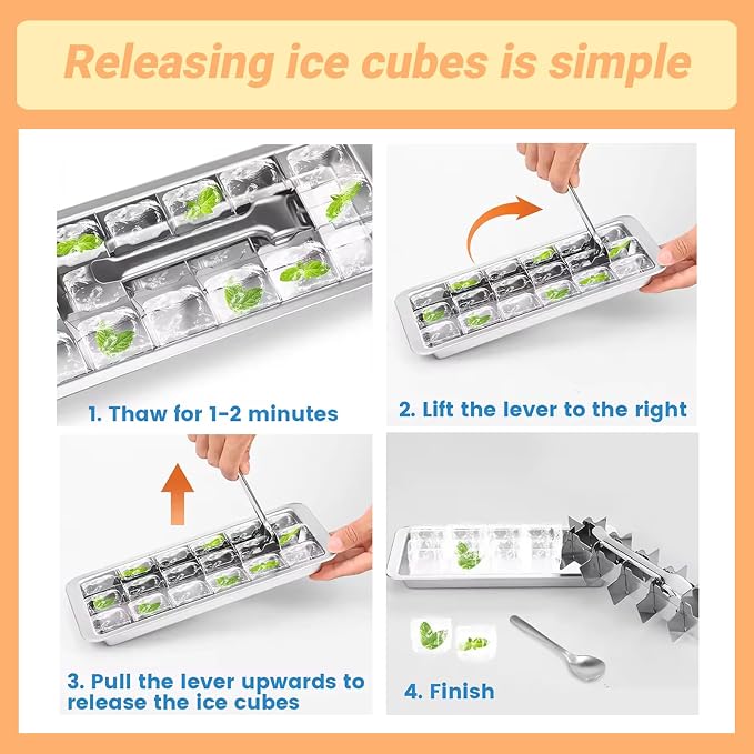 Professional Ice Cube Trays Stainless Steel - Image 3