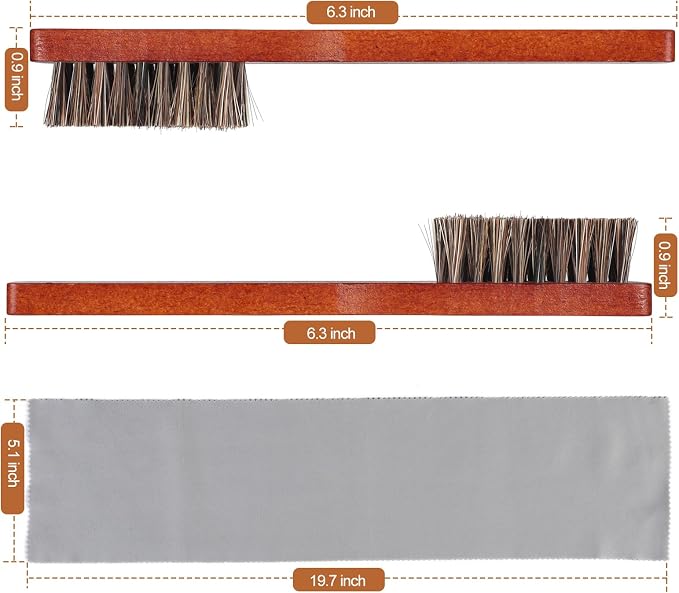Shoe Brush Shoe Polish Brush Horse Hair Brush - Image 2