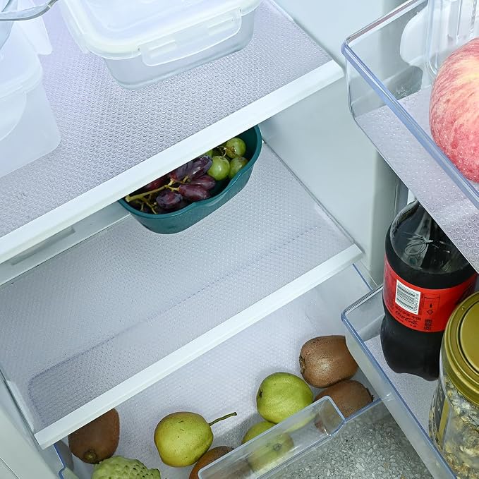 BOPART 12Pcs Refrigerator Liners Washable Fridge Shelf Liners Refrigerator Mats by BOPART-ENJOYYOURLIFEALWAYSBYYOURSIDE