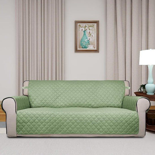 PureFit Reversible Quilted Sofa Cover, Water Resistant Slipcover Furniture - Image 2