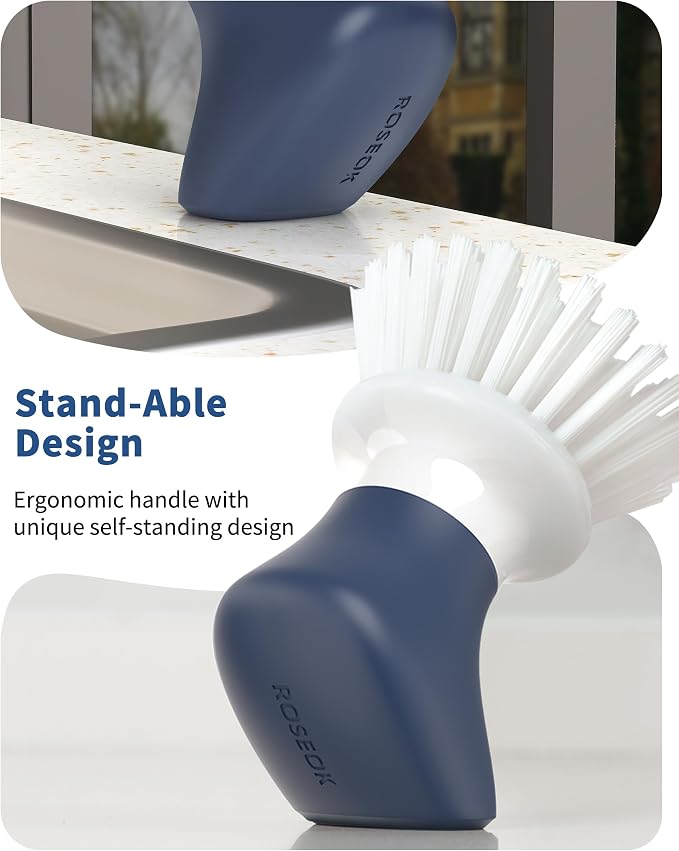 Dish Scrub Brush, Self-Standing Palm Brush - Image 2