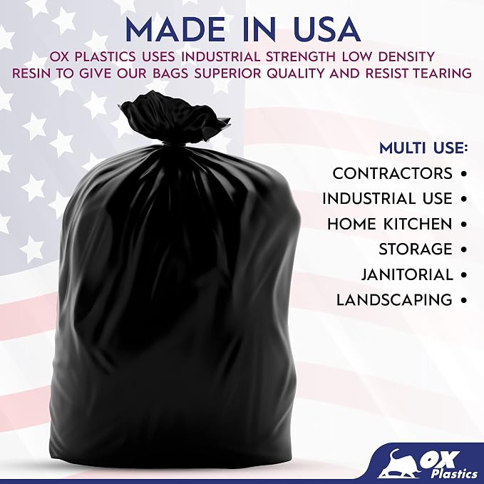 Ox Plastics Trash Can Liners Bags - Image 4