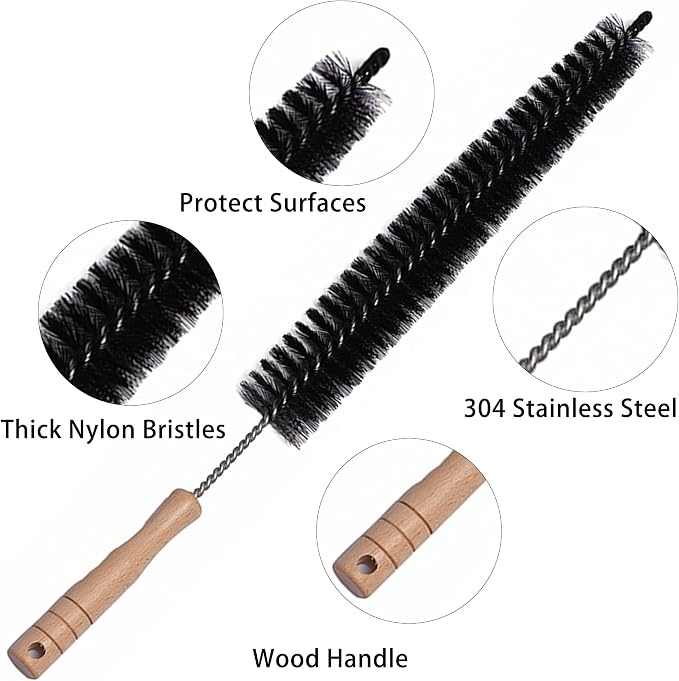 Dryer Vent Cleaner Kit, 3-Size Flexible Dryer Vent Brush Set - Image 7