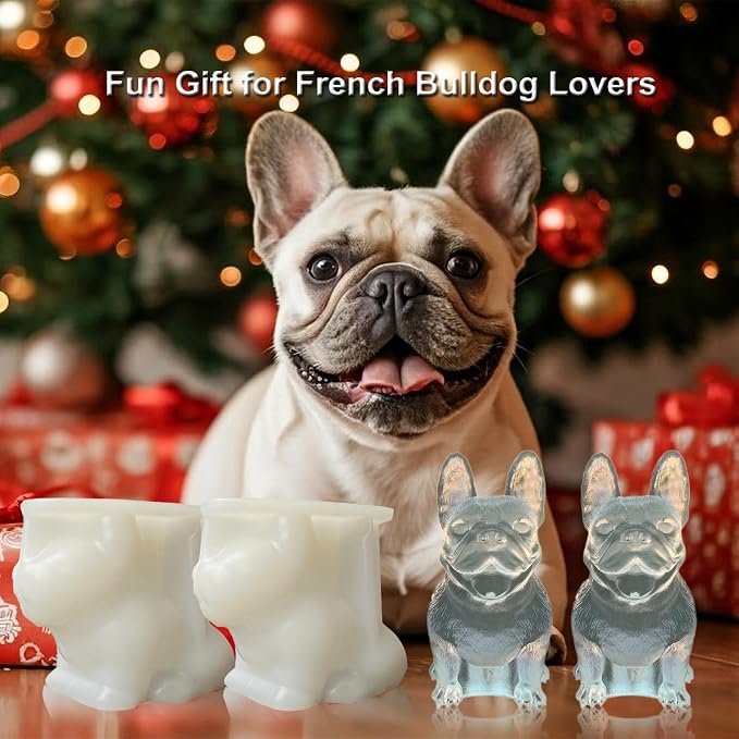 3D French Bulldog Ice Cube Molds Tray Silicone - Image 4