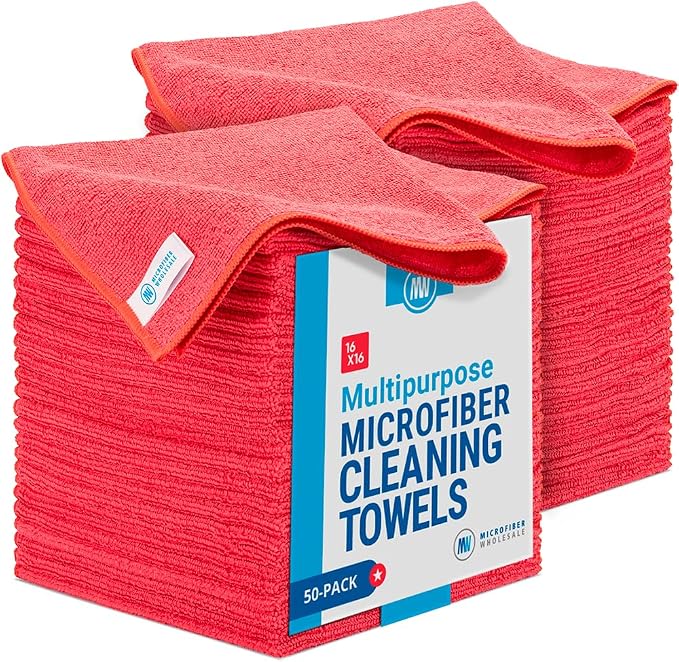 Microfiber Wholesale 16" x 16" All Purpose Microfiber Towels by MicrofiberWholesale