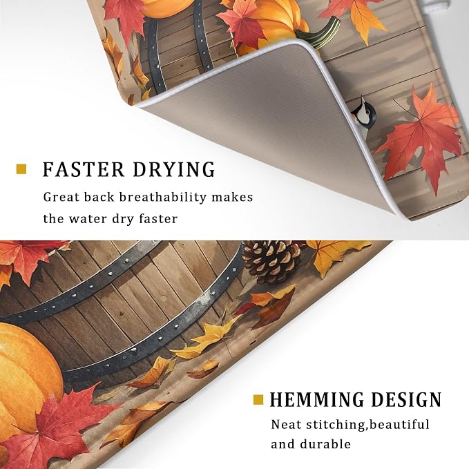 Fall Thanksgiving Dish Drying Mat - Image 3